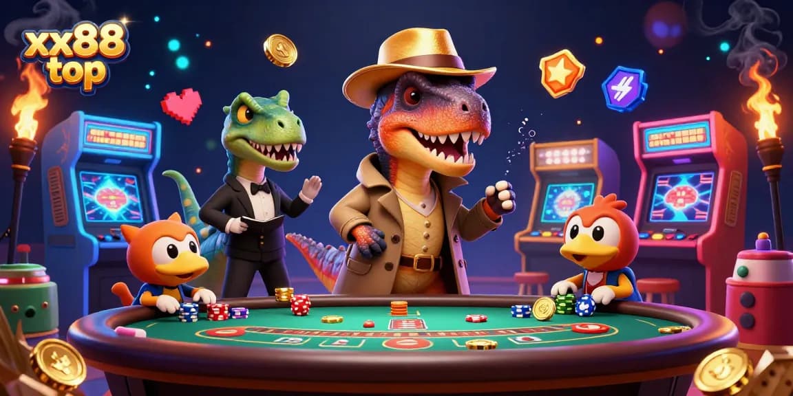 Experience thrilling action at the xx88 top blackjack table with dynamic 3D characters.