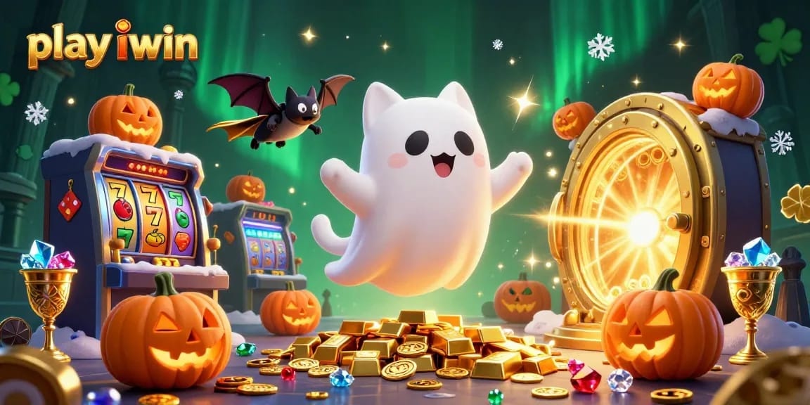 Join the adventure to play iwin with a fantasy-themed ghost cat and vampire bat in a haunted casino!