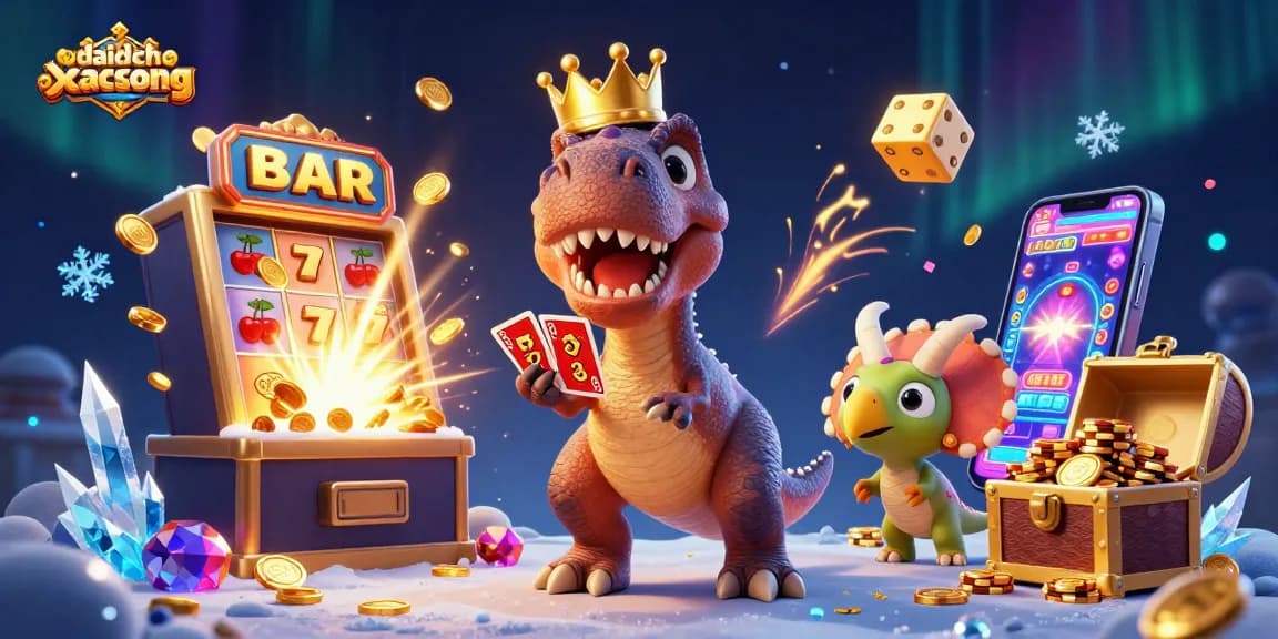 Experience daidichxacsong's thrilling casino adventure with vibrant characters and exciting game elements.