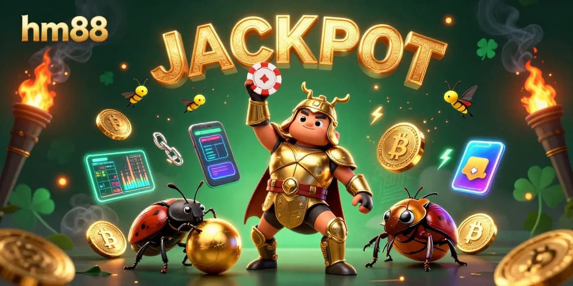 Experience big wins at hm88 with a thrilling casino scene showcasing victory and excitement in gaming.