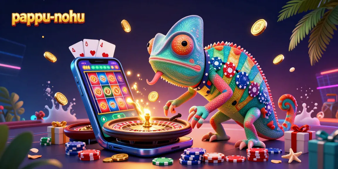 Pappu-nohu casino scene depicts an interactive gaming experience with vibrant characters and detailed gaming elements.