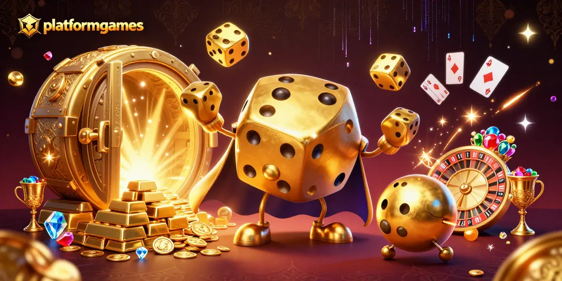 Engage with platformgames through thrilling dice action and vibrant casino visuals.