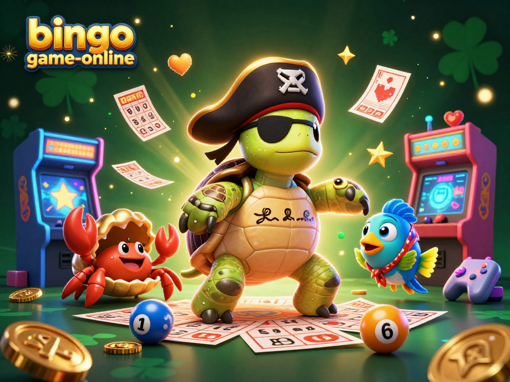 Experience the thrill of bingo-game-online with vibrant 3D characters and lively game elements.