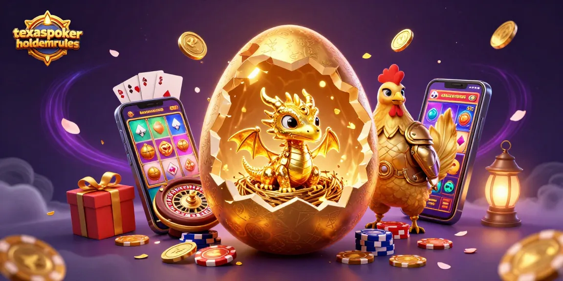 Experience the excitement of texaspokerholdemrules with golden dragon, poker chips, and casino elements.