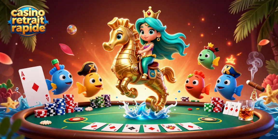Venez découvrir le monde exaltant du casino retrait rapide avec une princesse sirène et des poissons pirates