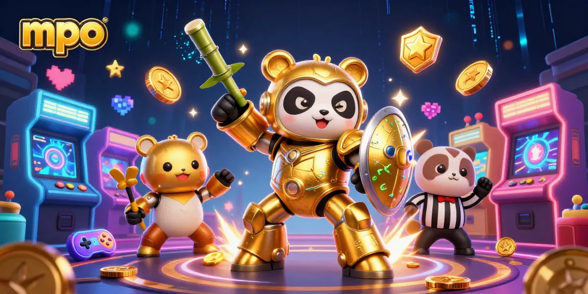 Experience thrilling gameplay with mpo's vibrant 3D casino scene featuring a mech panda.