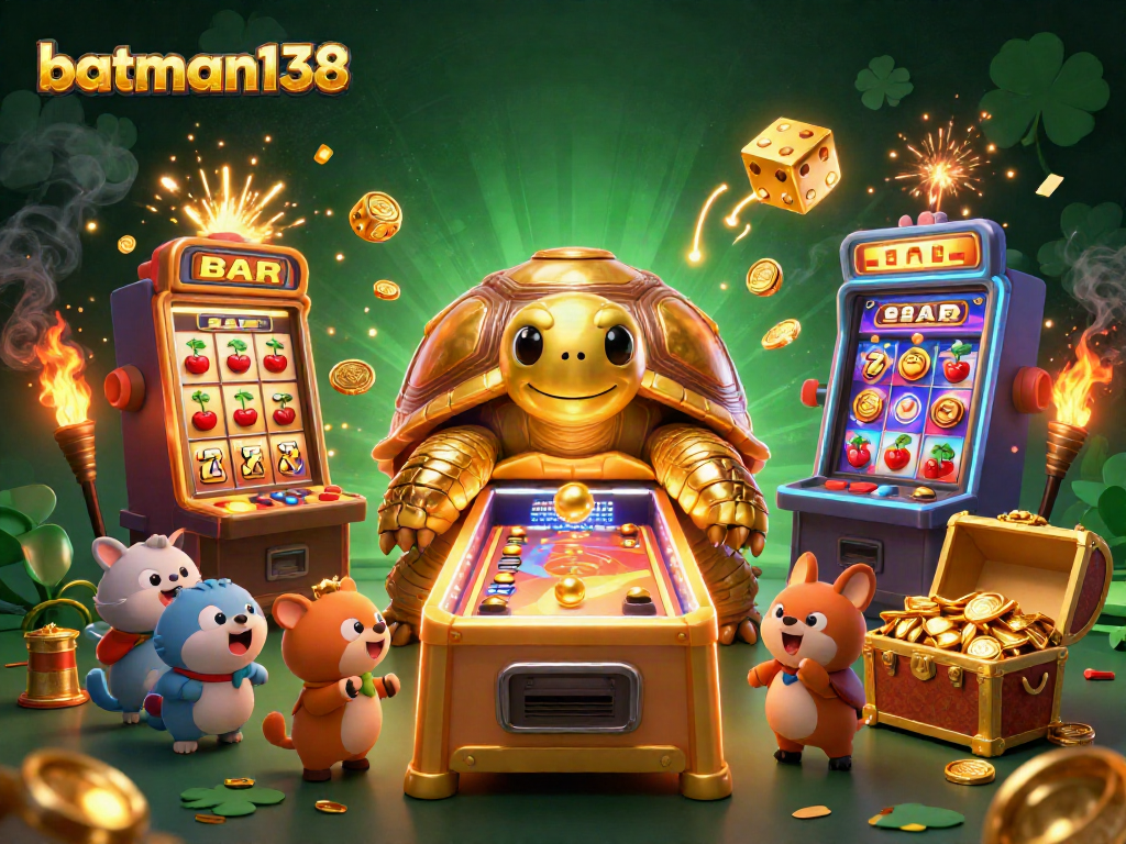 Spin the vibrant batman138 slot machine with a jackpot explosion and golden coins!