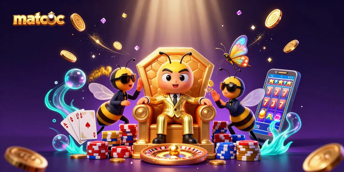 Engage in thrilling gameplay at matchuoc with vibrant 3D casino elements and a bumblebee mob boss.