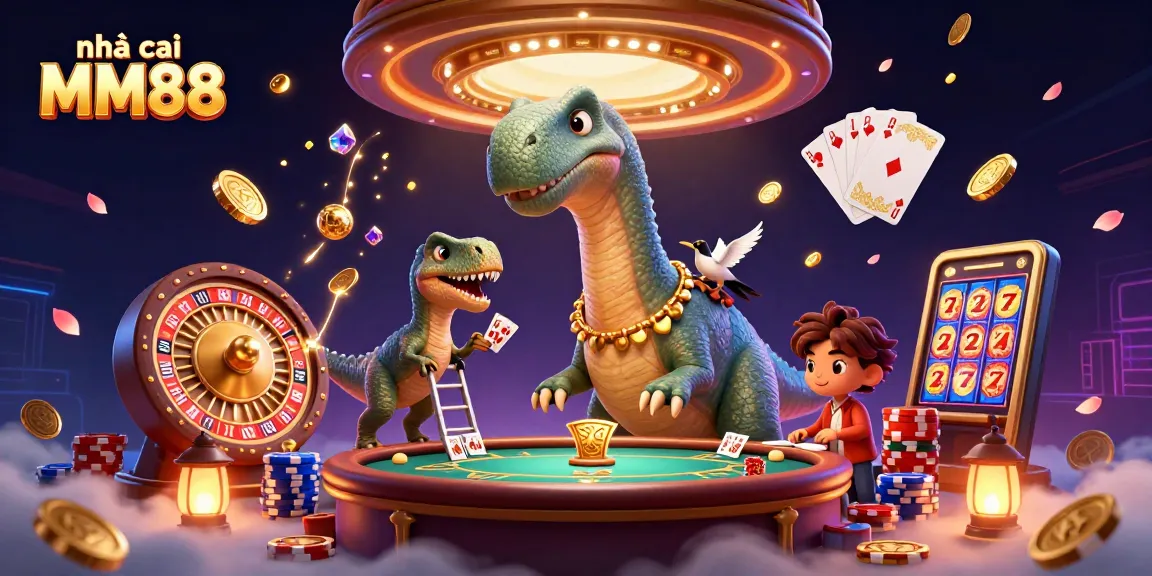 Join the action at nhà cái MM88 in a vibrant casino scene bursting with energy and excitement.