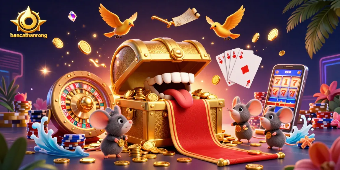 Engage in joyful gaming with bancathanrong, where treasures of golden coins animate the casino experience.