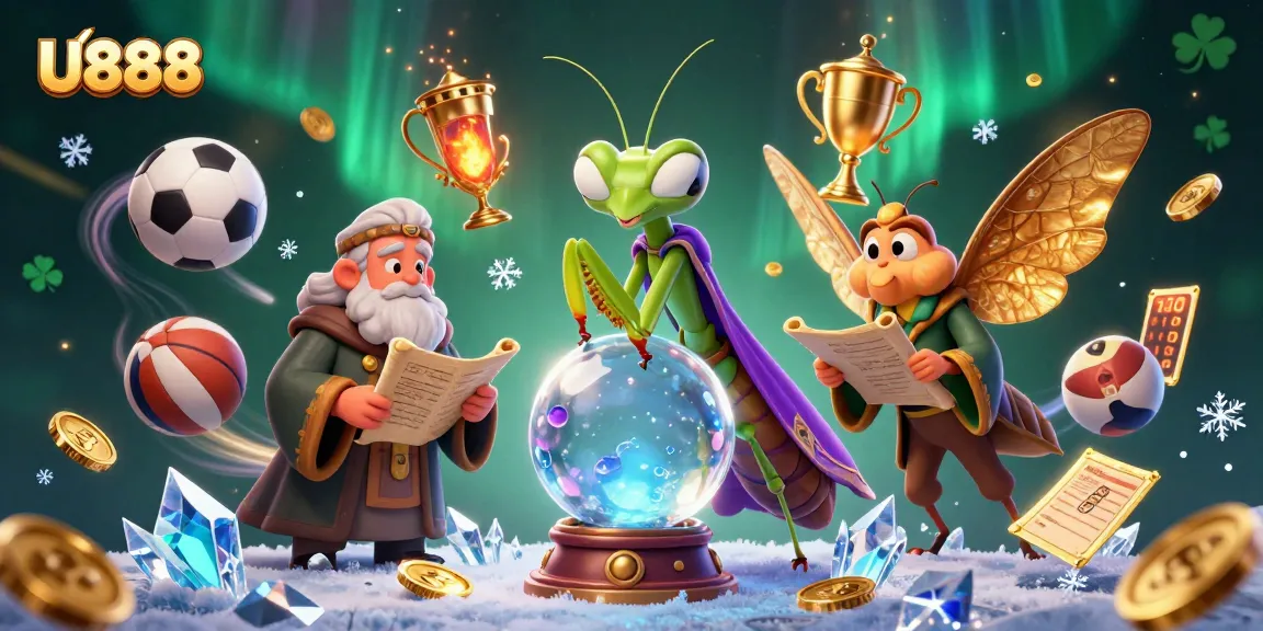 Engage with U888 as a fortune teller guides you through thrilling sports betting adventures.