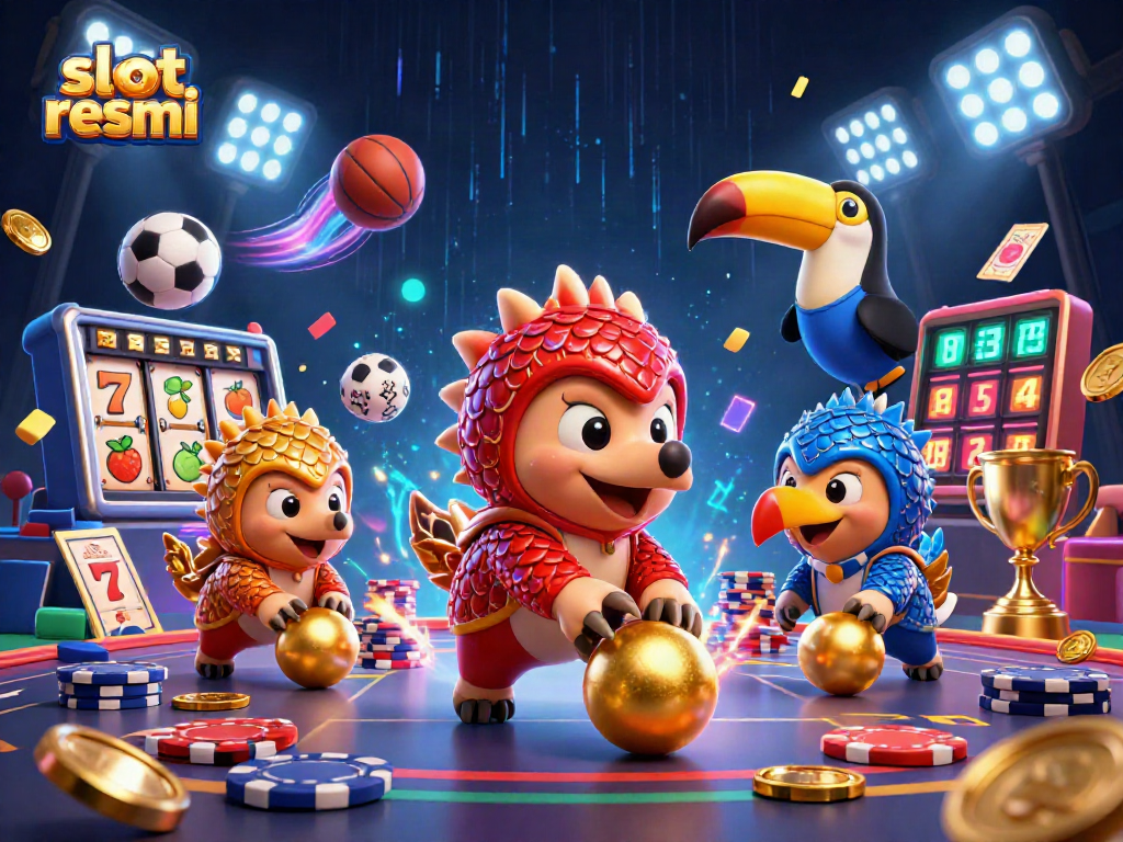 Experience the excitement of slot resmi with dynamic pangolins and colorful casino elements.