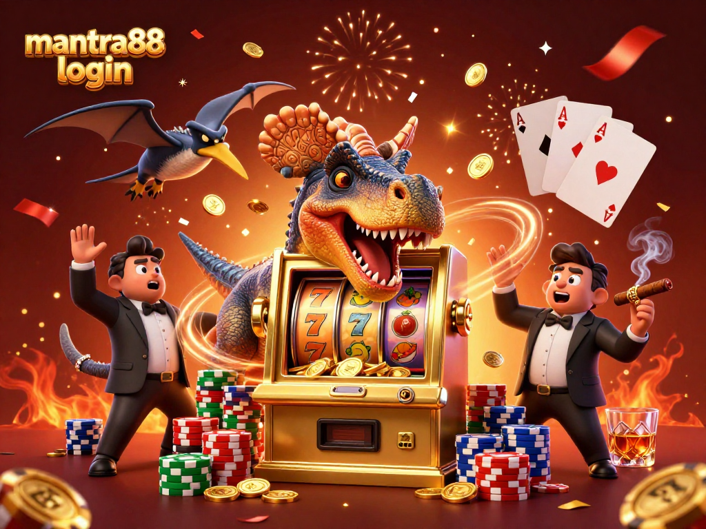 Engage with mantra88 login as a pachycephalosaurus wins jackpots at a dynamic casino scene.