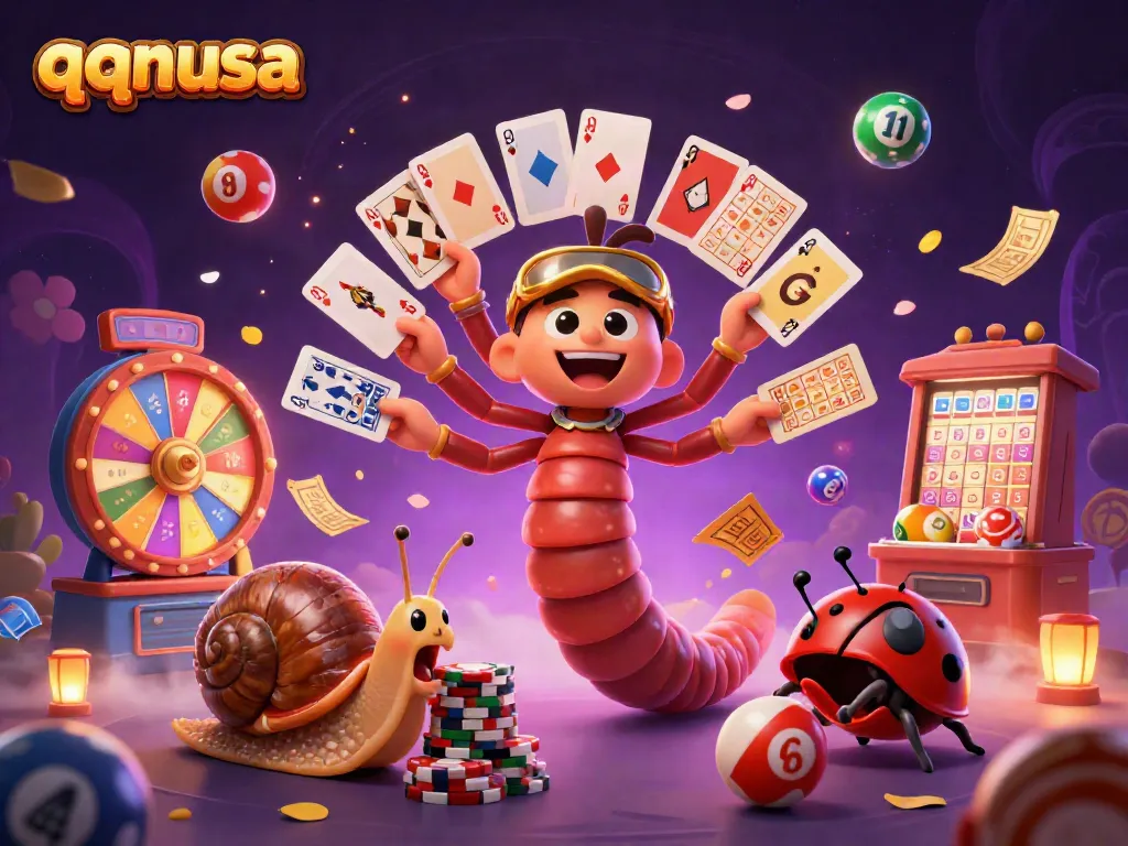 Experience thrilling games with qqnusa in this vibrant, dynamic casino scene.
