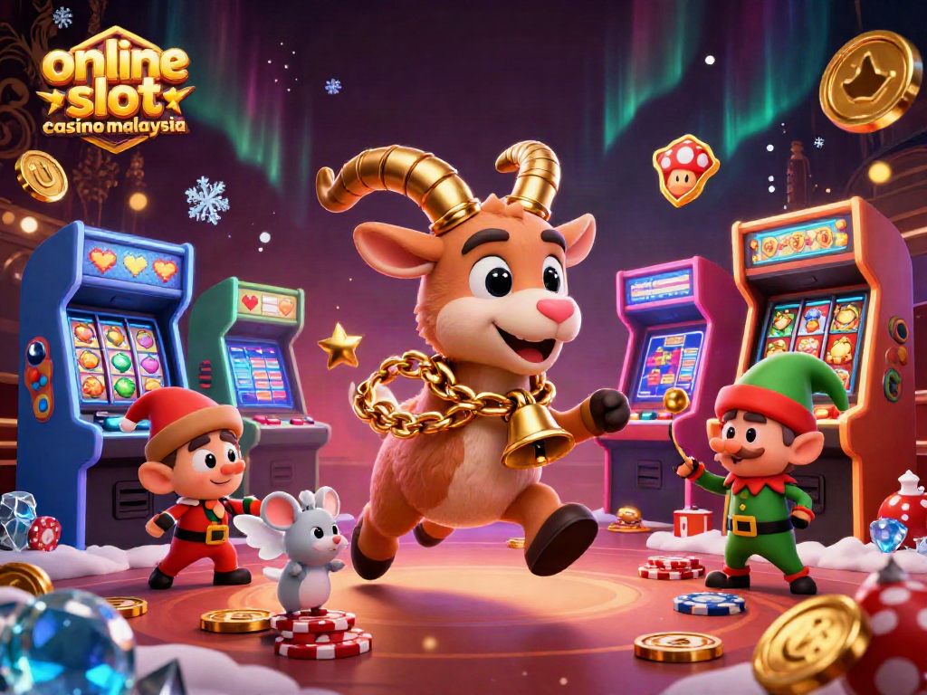 Engage with the fun at the online slot casino Malaysia showcasing exciting characters and colorful game elements.