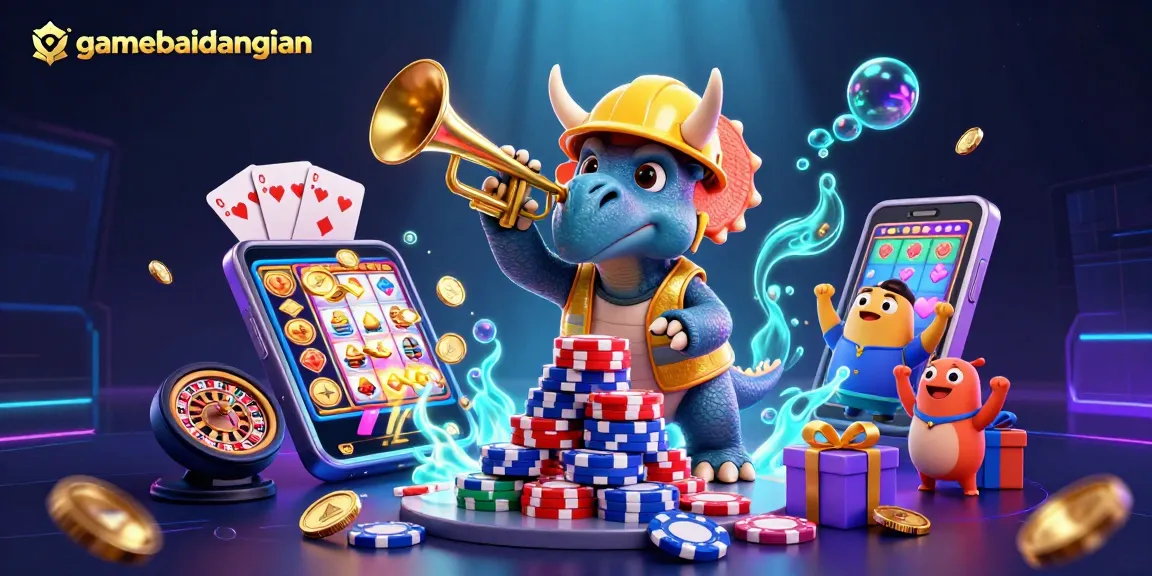 Experience the excitement of gamebaidangian with dynamic scenes and vibrant casino elements.