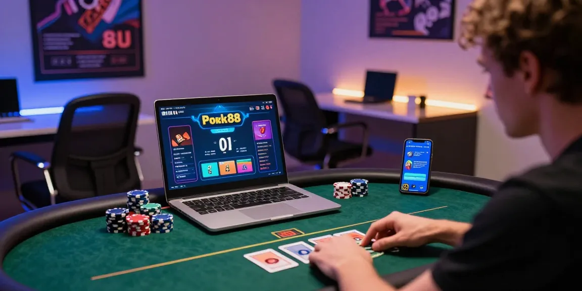 Engaging Poker88 online gaming scene showcasing player excitement and interaction during gameplay.