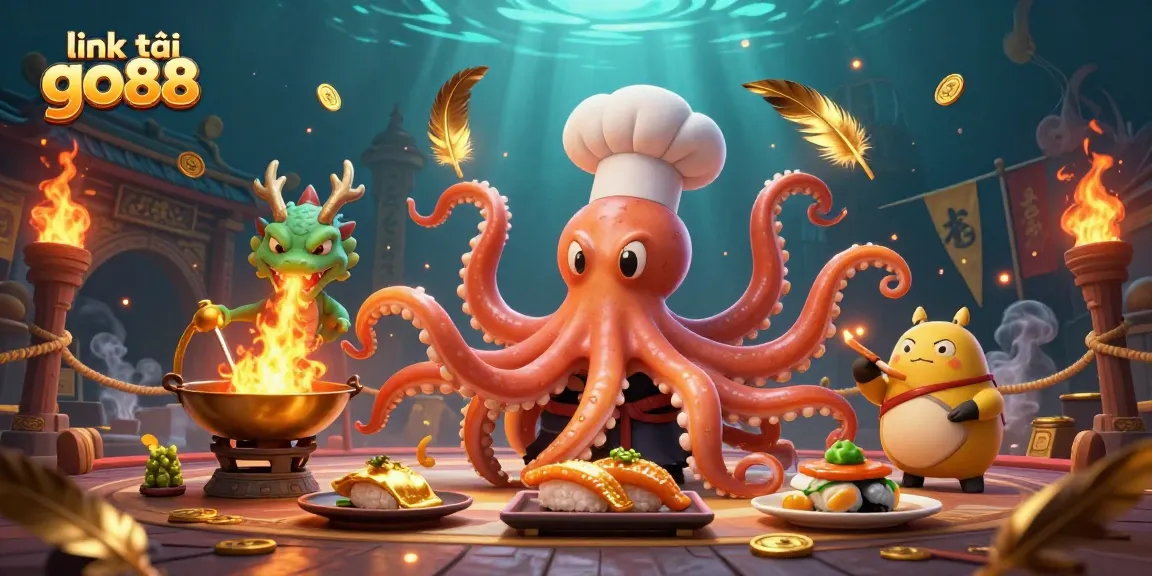Experience the excitement of link tải go88 with engaging characters and rich casino elements in a dynamic scene