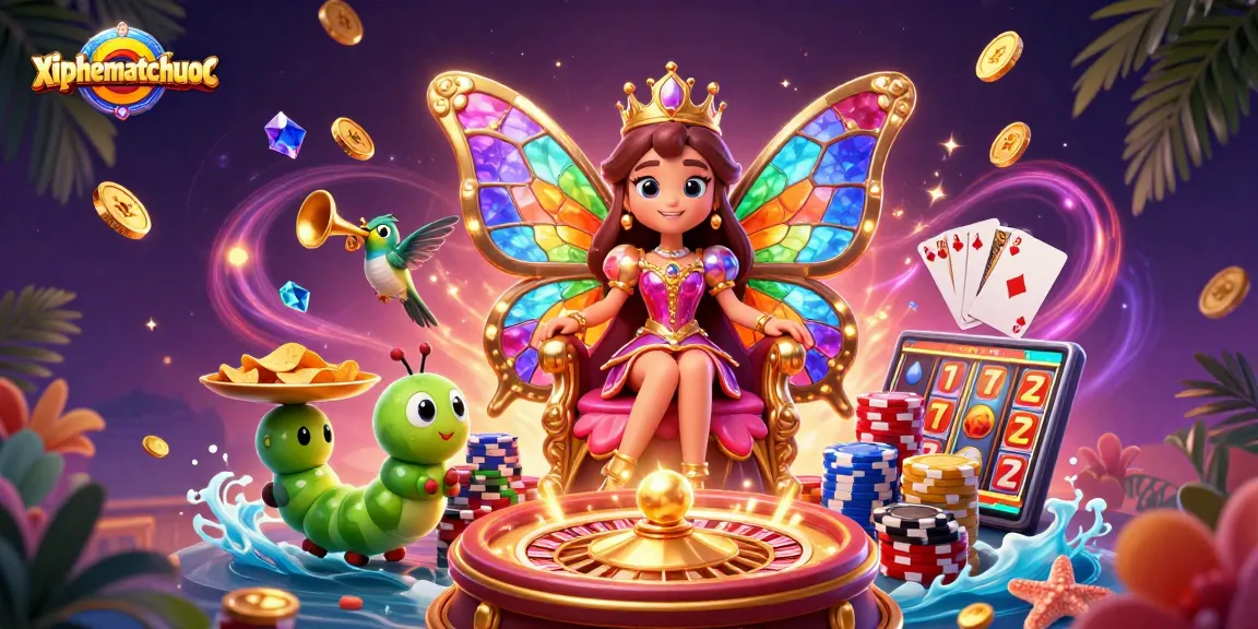 Experience thrilling gameplay at xiphematchuoc with vibrant characters and casino elements.