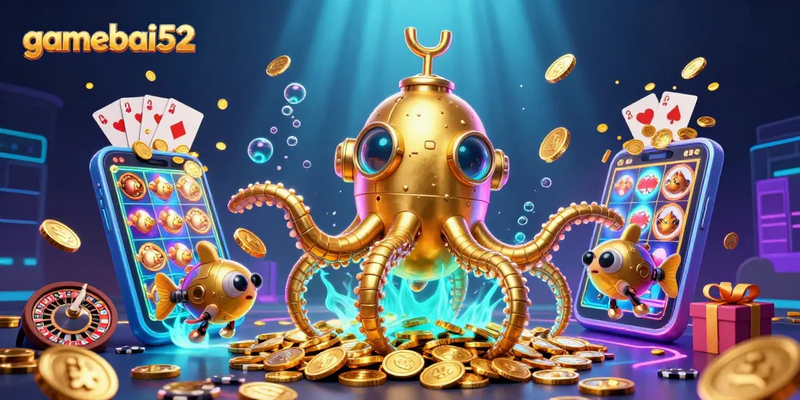 Engage in thrilling gameplay with gamebai52 as the kraken submarine joins the exciting casino scene.