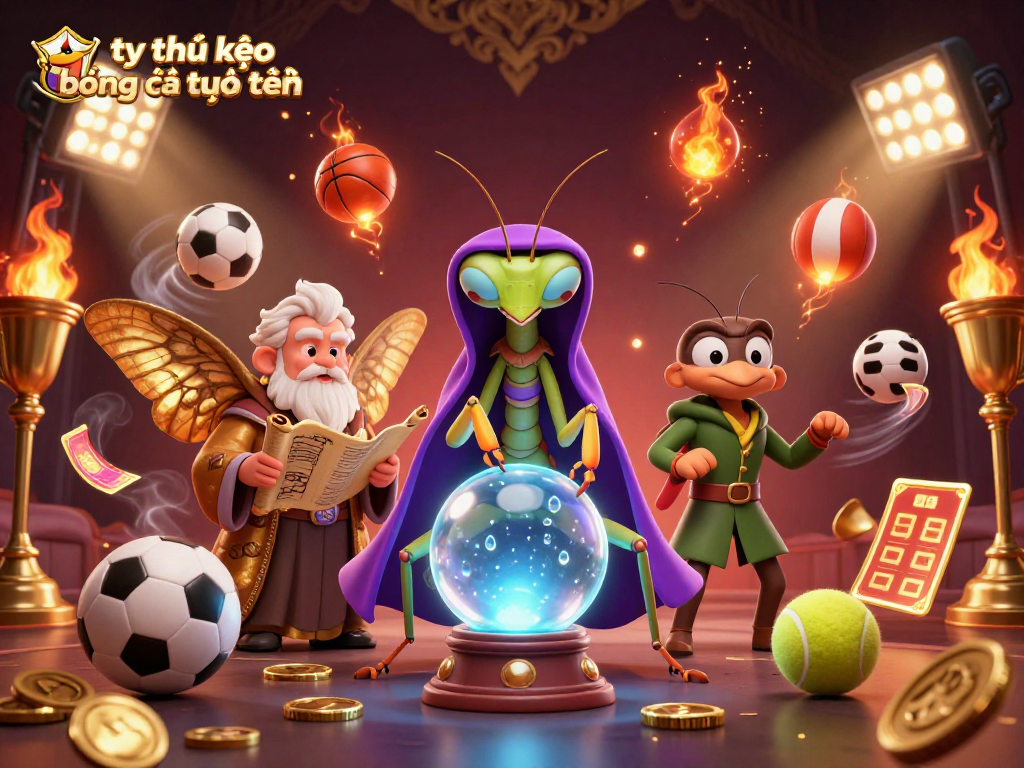 Engage in tỷ lệ kèo bóng đá trực tuyến with dynamic betting action illustrated by vibrant sports elements.