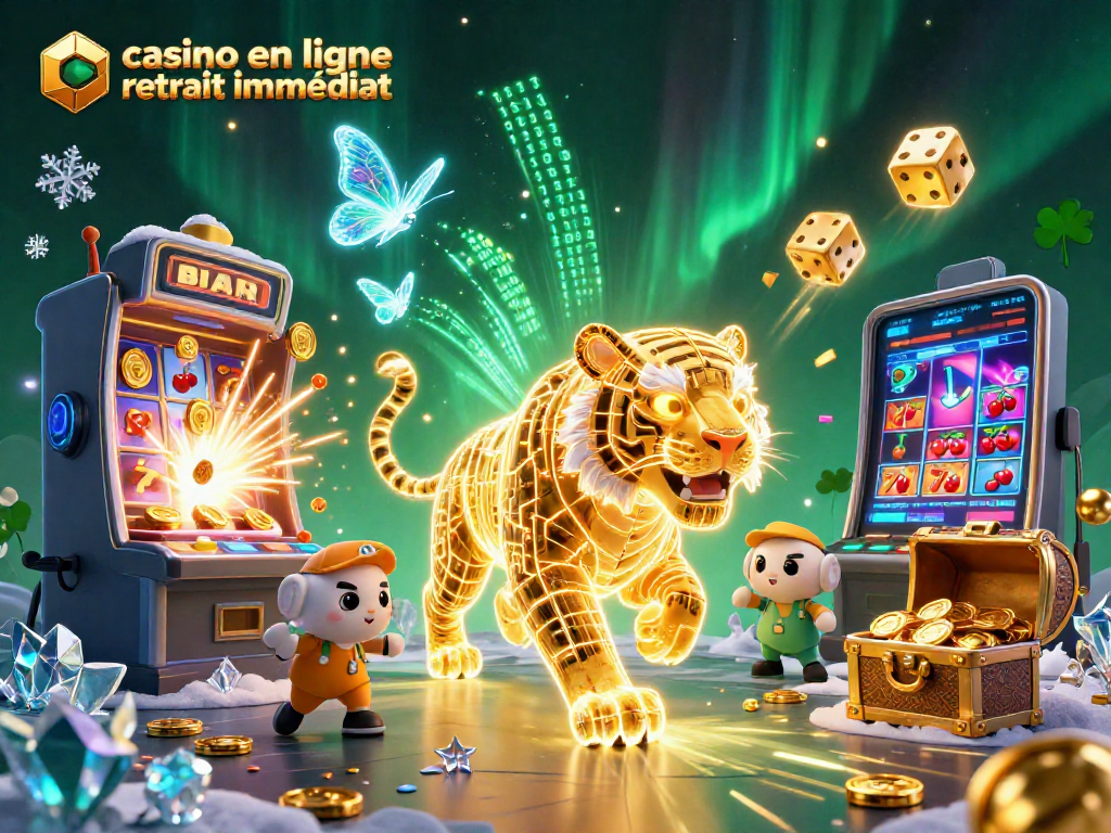 Vivez l'excitation du casino en ligne retrait immédiat avec un tigre doré et des jeux captivants.